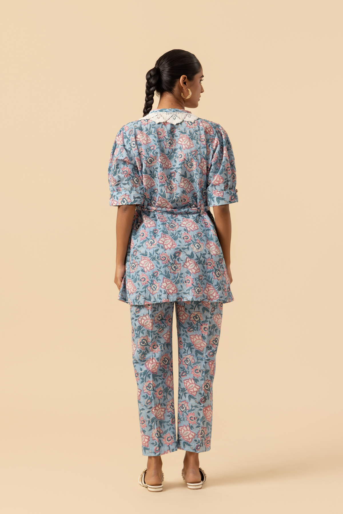 Naseebo Pastel Petal Cotton Co-ord Set