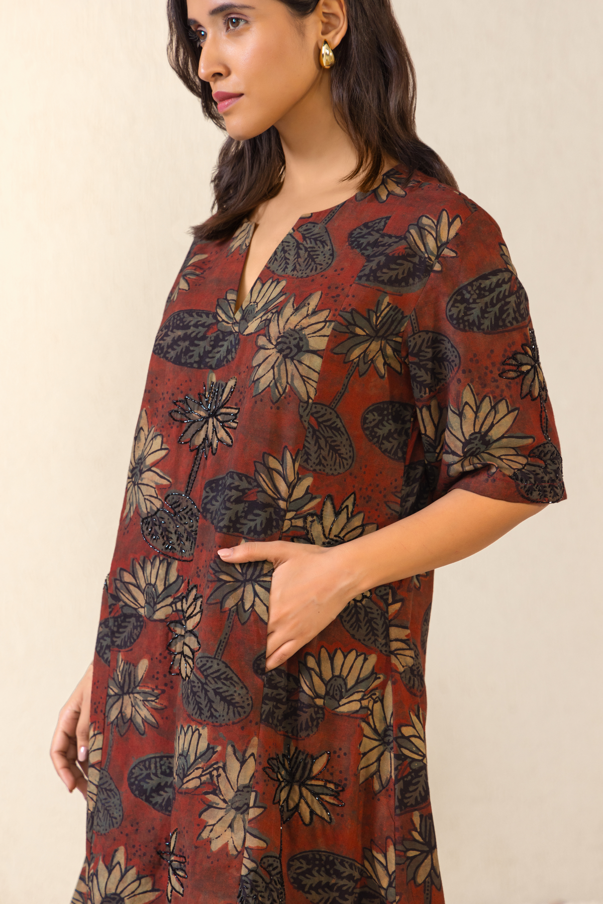 Terracotta Dream Ajrakh Co-ord Set