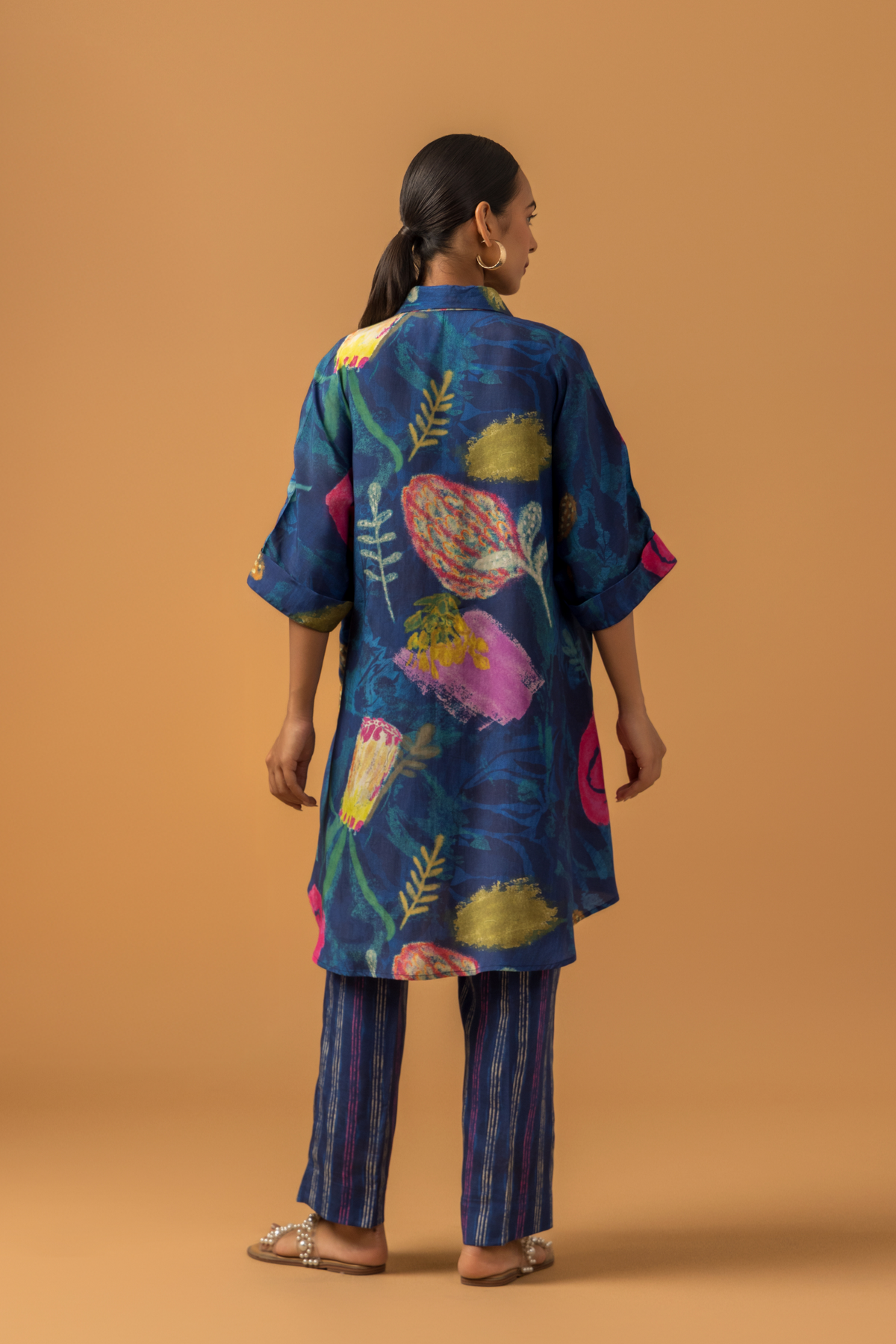 Naseebo Midnight Canvas Muslin Coord Set