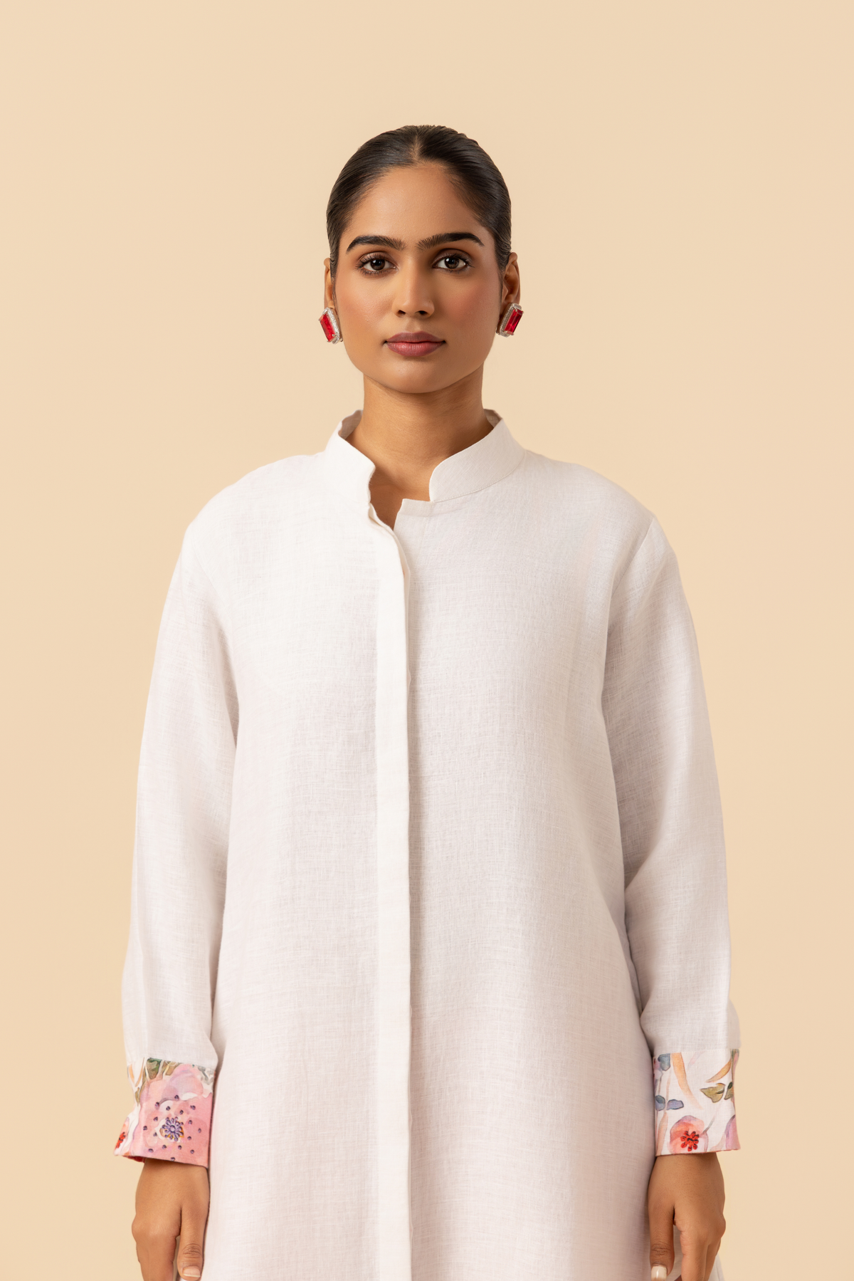 Naseebo Springtime Flora Linen Co-ord Set