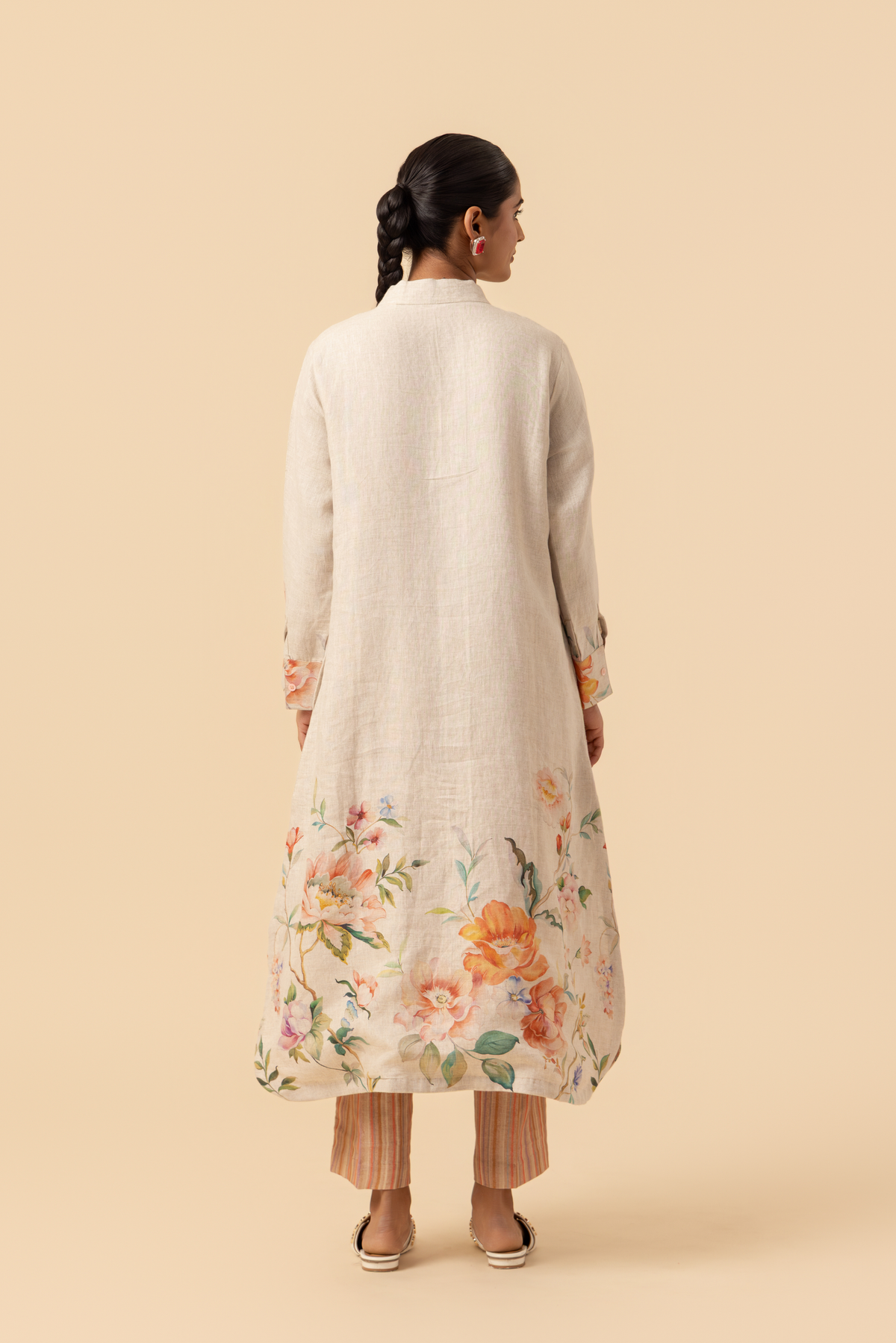 Naseebo Roseate Garden Linen Co-ord Set