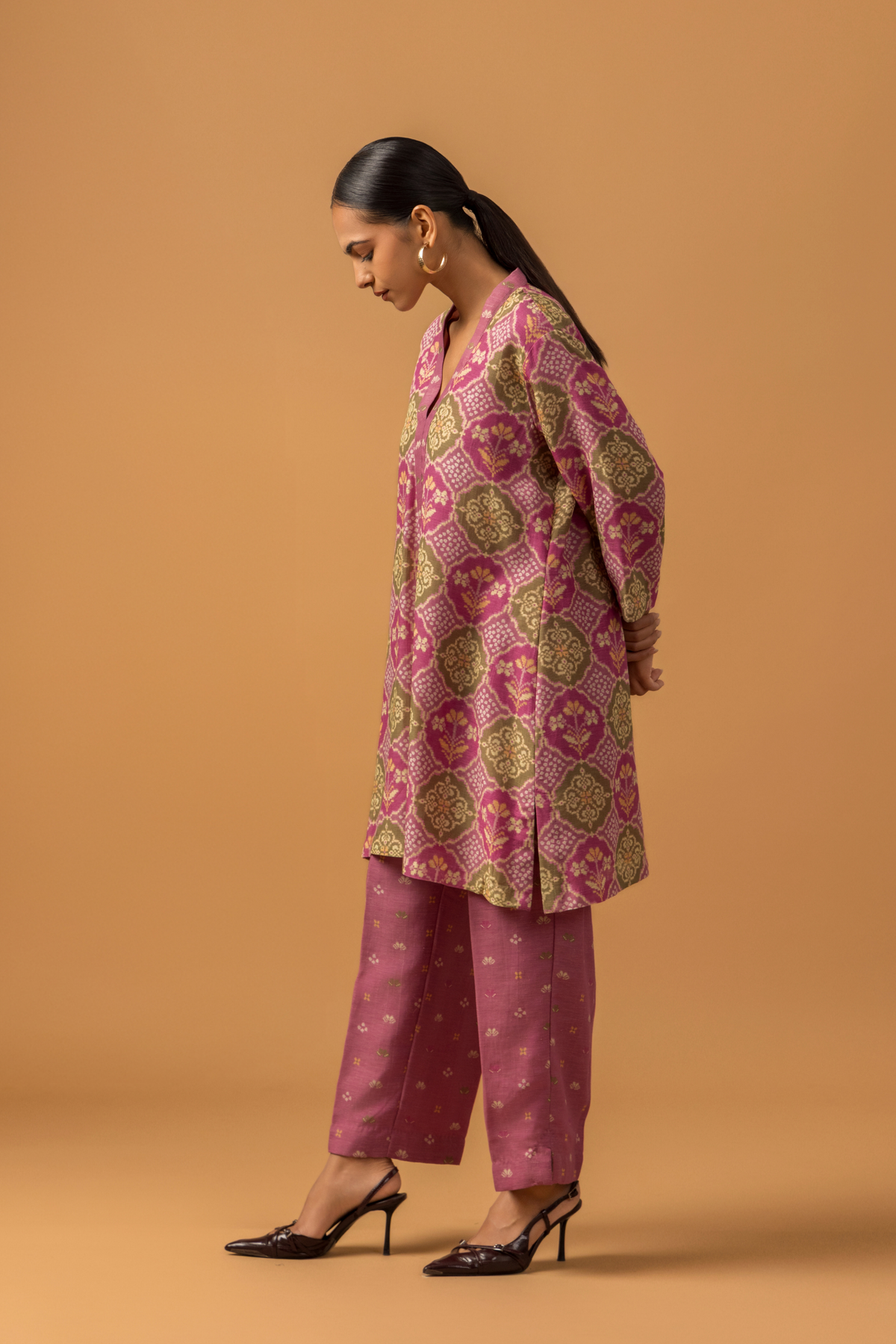 Naseebo Orchid Tapestry Linen Co-ord Set