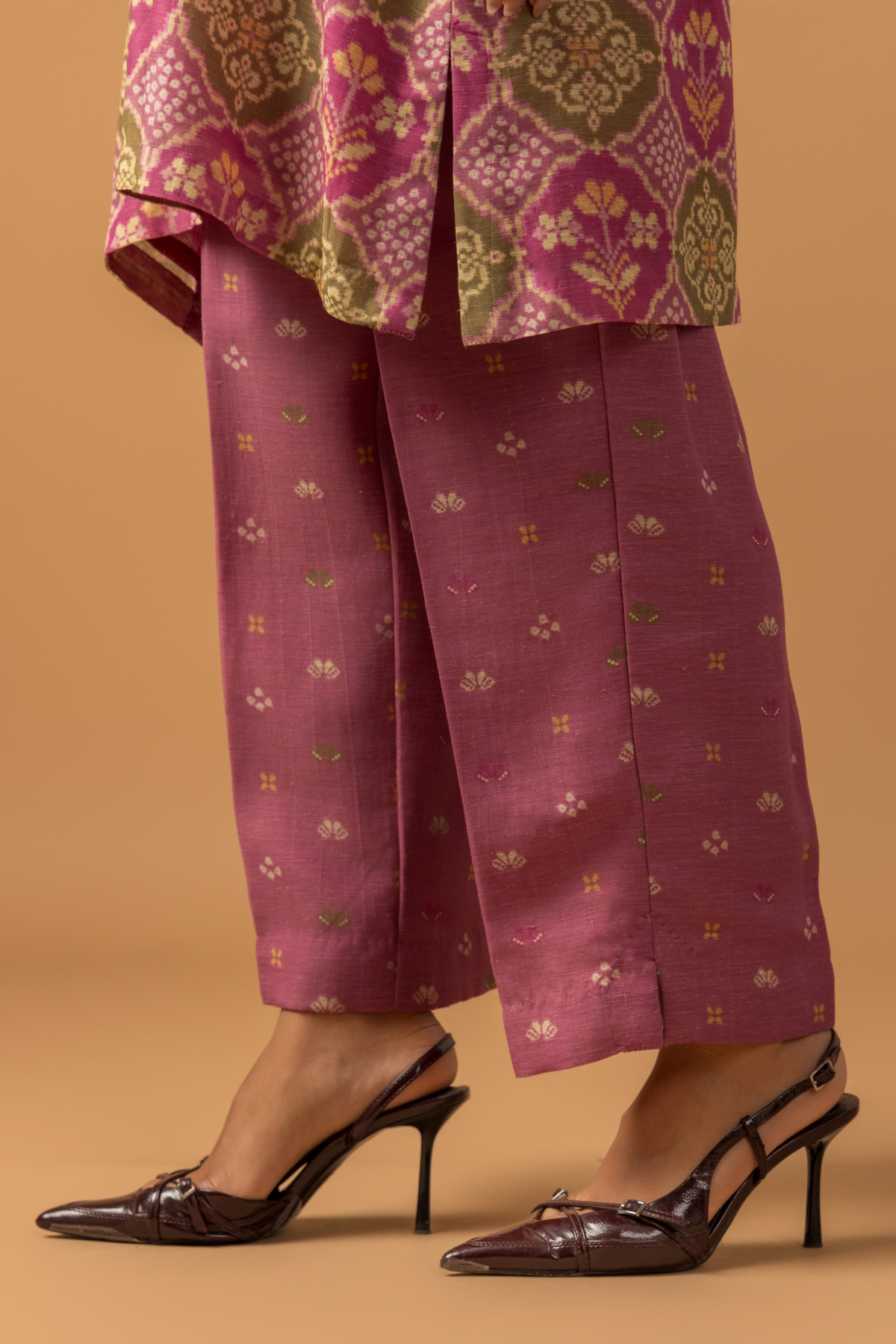 Naseebo Orchid Tapestry Linen Co-ord Set