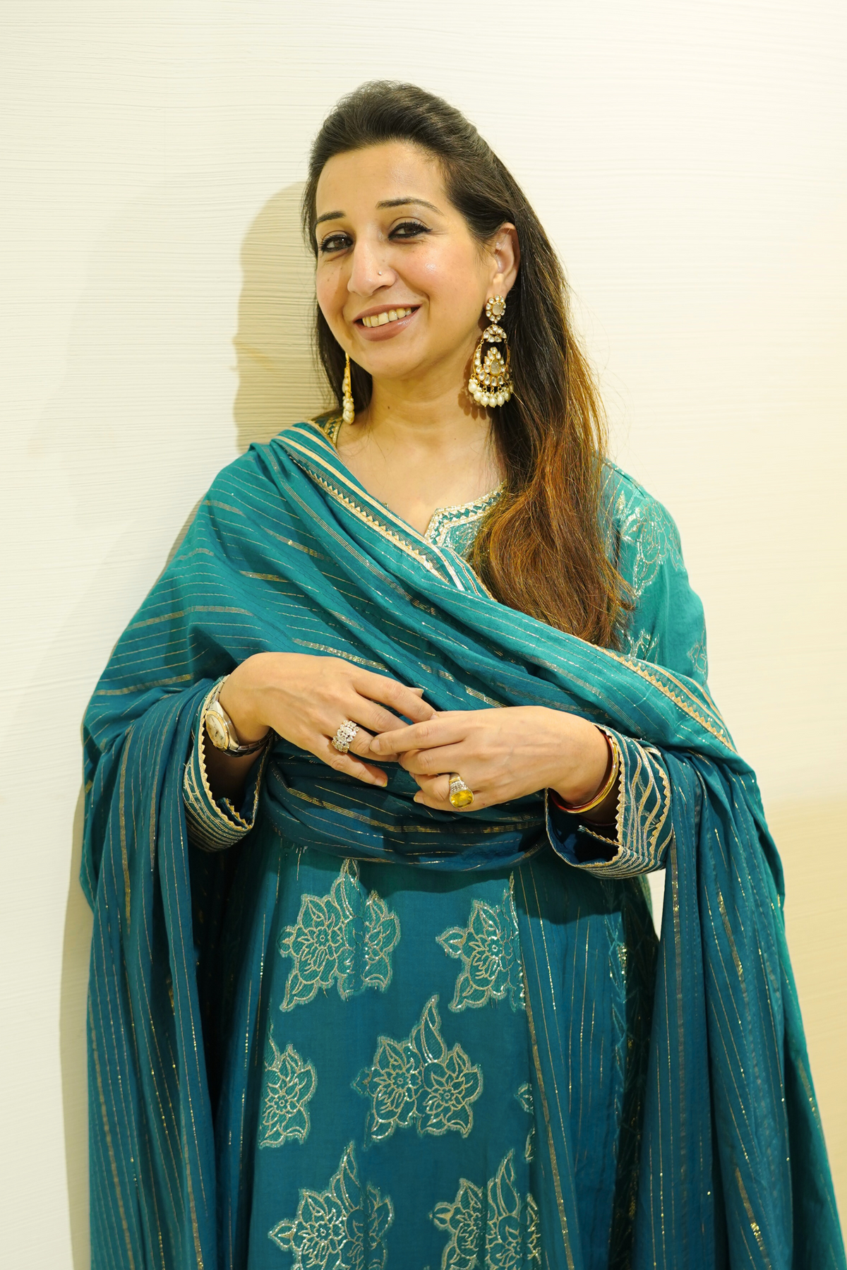 Naseebo Emerald Charm Anarkali Kurta Set
