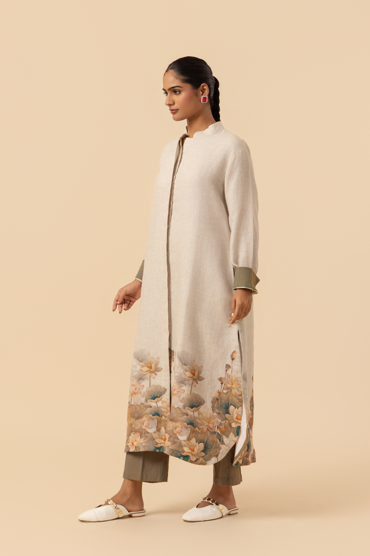Naseebo Dune Petal Linen Co-ord Set