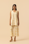 Naseebo Gold Ripple Hemp Cotton Co-ord Set