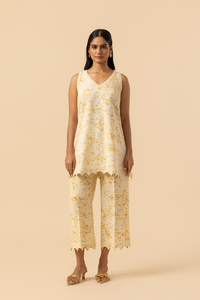 Naseebo Gold Ripple Hemp Cotton Co-ord Set