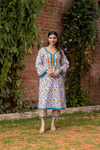 Naseebo Sunshine Symphony Hand Block Printed Cotton Kurta Set