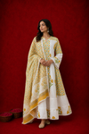 Naseebo Mehreen Block Printed Anarkali Kurta Set
