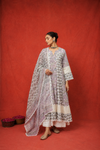 Naseebo Lilac Blossom Hand Block Printed Kurta Set