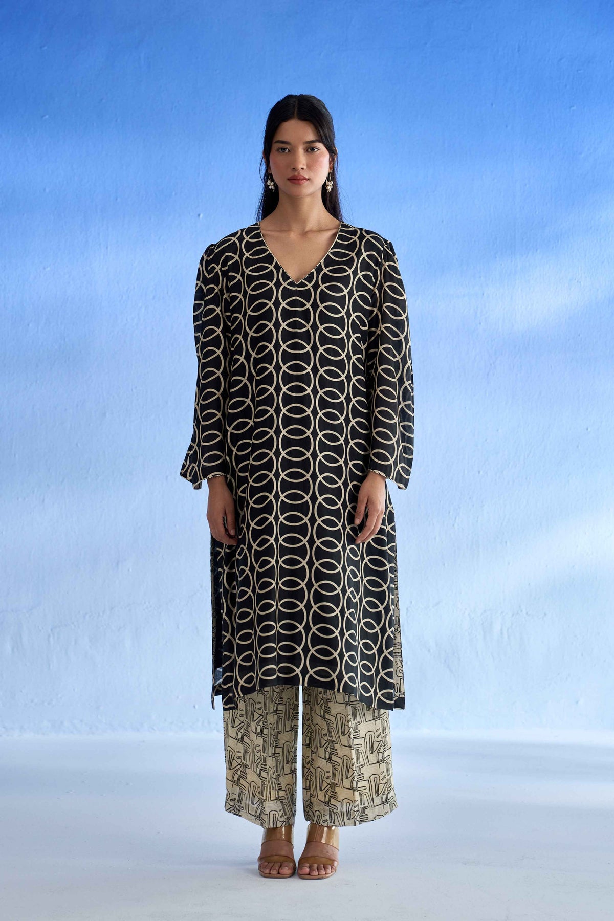 Noir Loop MulSatin Co-Ord Set