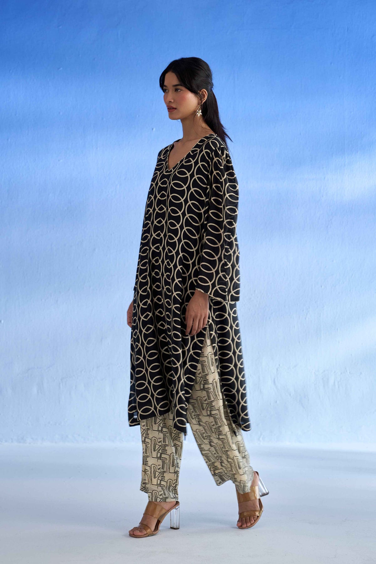 Noir Loop MulSatin Co-Ord Set