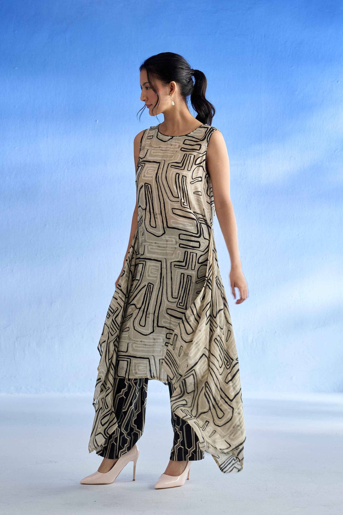 Desert Mirage Mulsatin Co-ord Set