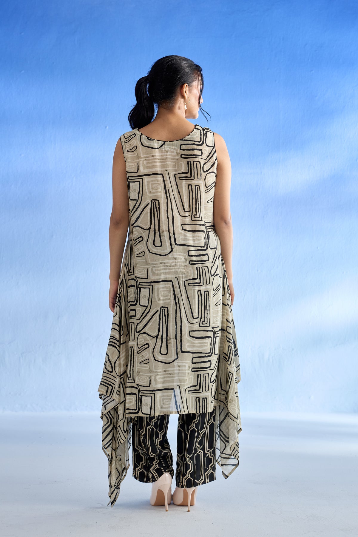 Naseebo Desert Mirage Mulsatin Co-ord Set