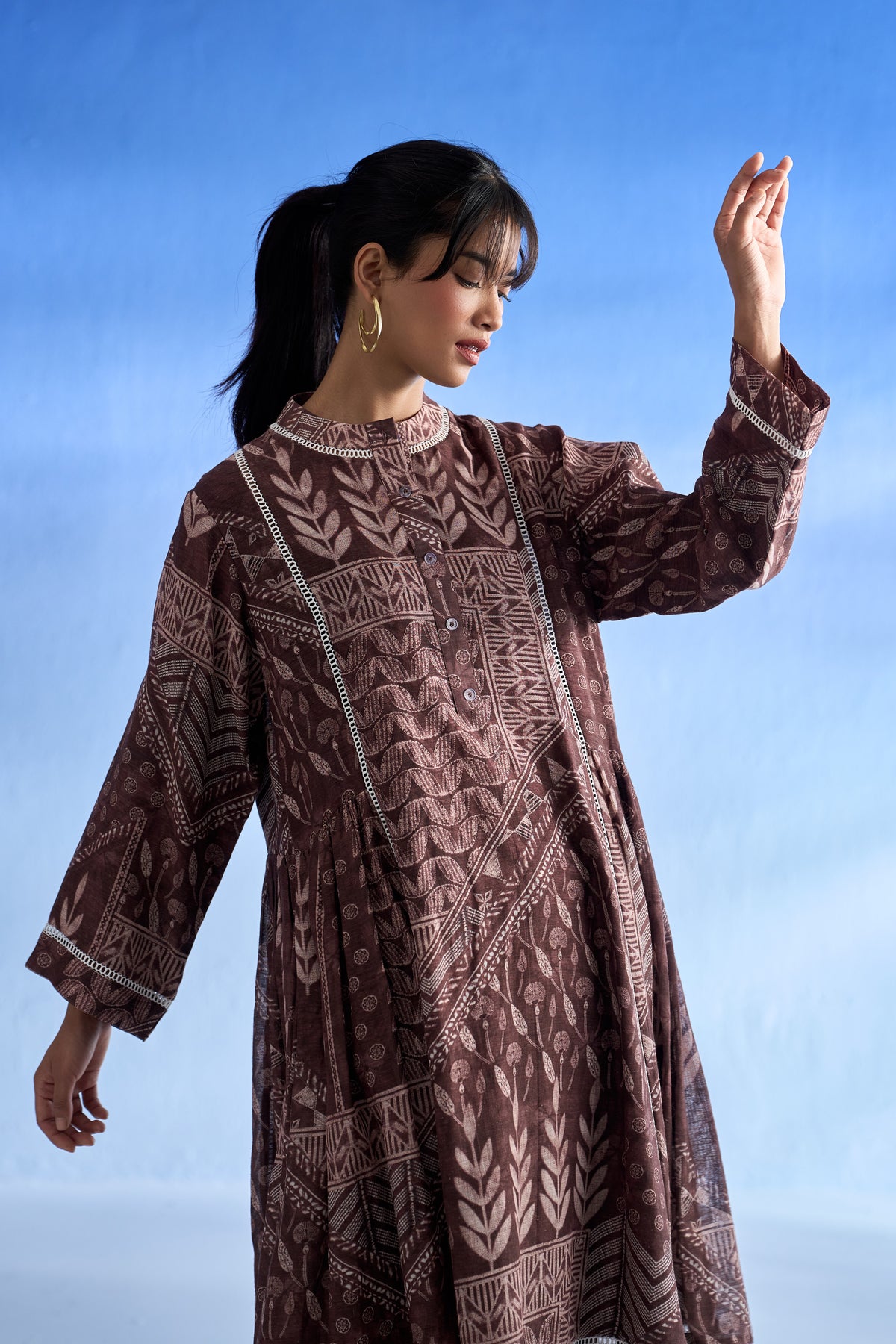 Naseebo Rustic Earthy Linen Co-ord Set