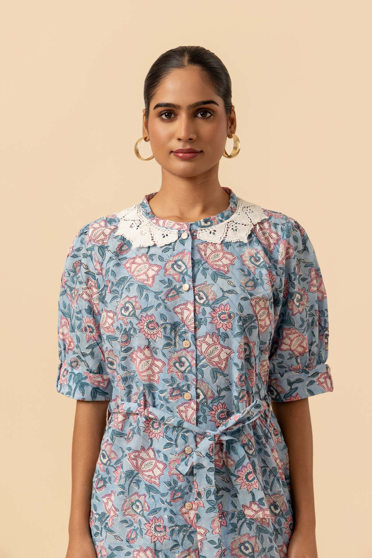 Naseebo Pastel Petal Cotton Co-ord Set