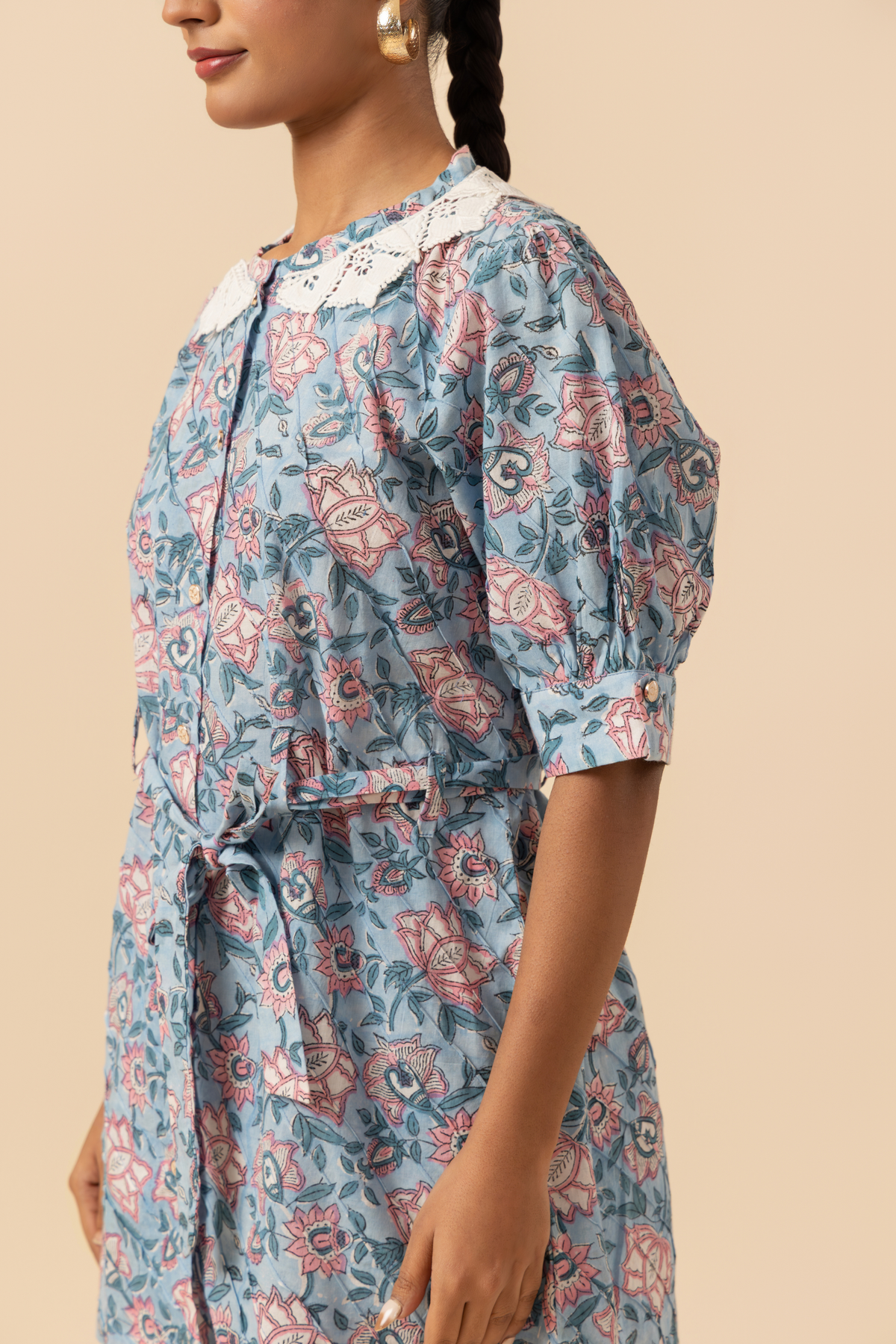 Naseebo Pastel Petal Cotton Co-ord Set