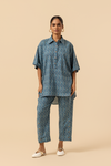 Naseebo Teal Grove Cotton Co-ord Set