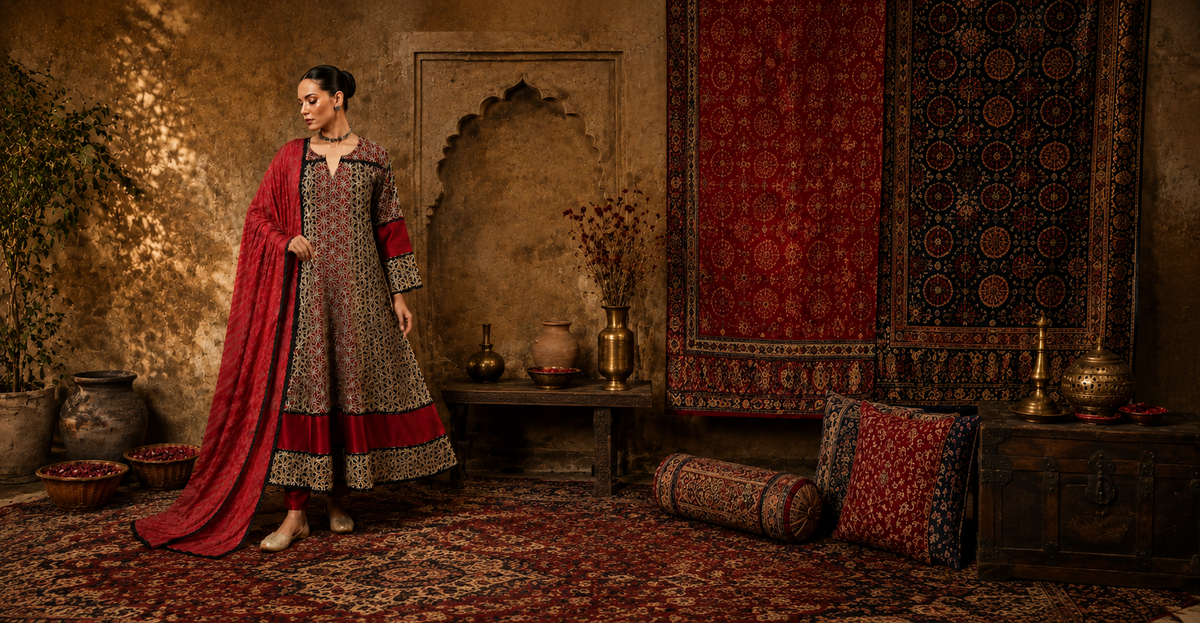 How to Wear Ajrakh in a Modern Way