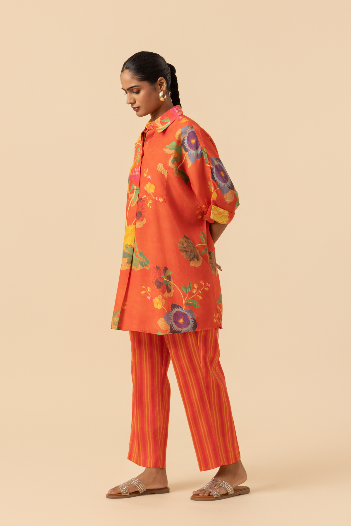 Naseebo Tangy Tropic Muslin Co-ord Set