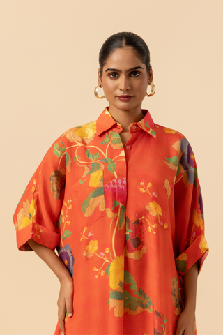 Naseebo Tangy Tropic Muslin Co-ord Set