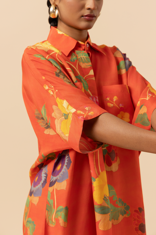 Naseebo Tangy Tropic Muslin Co-ord Set