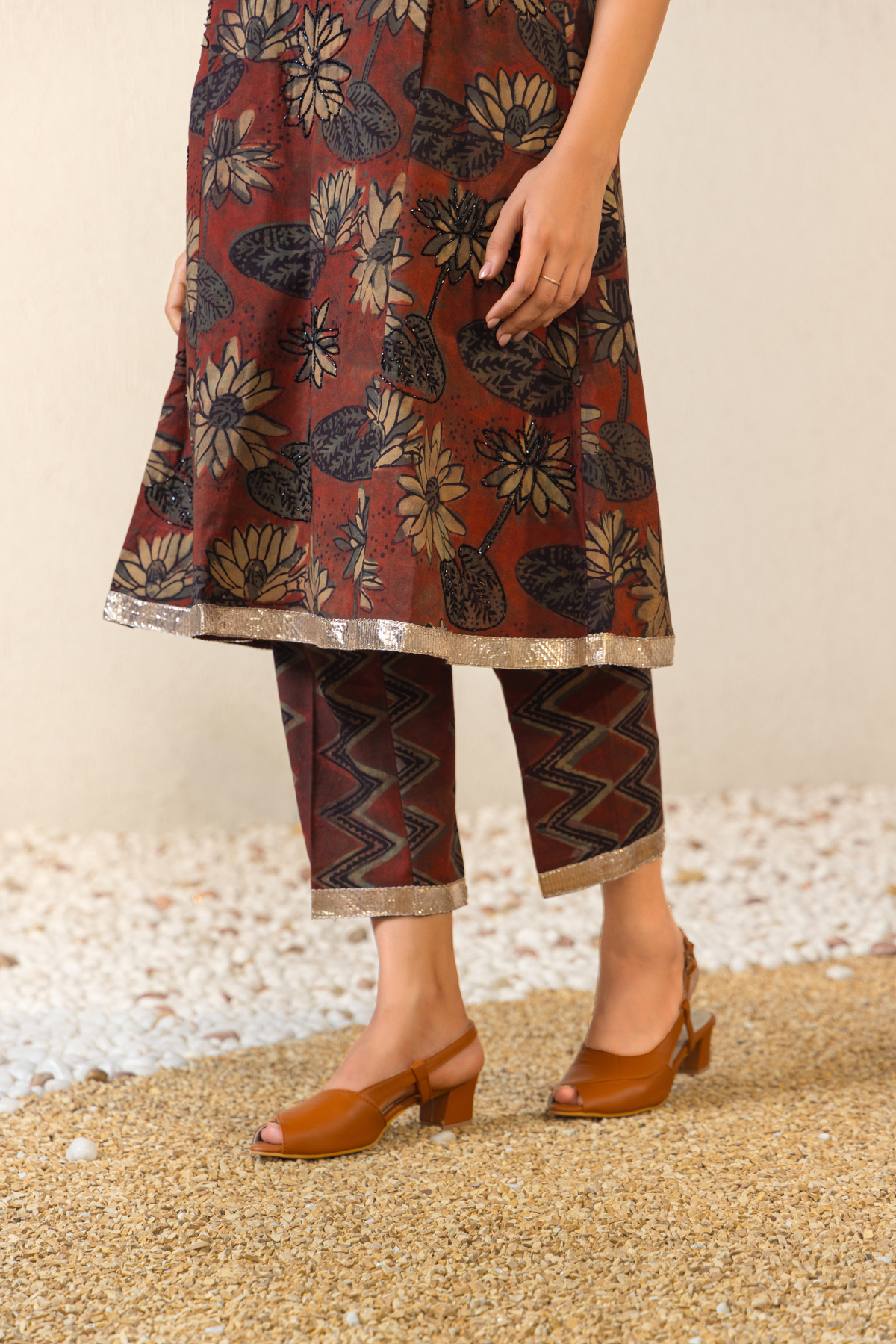 Terracotta Dream Ajrakh Co-ord Set