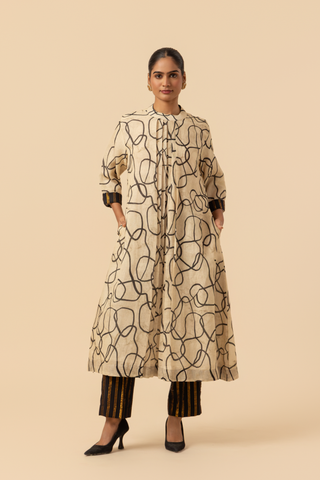 Naseebo Infinity Curve Linen Premium Co-ord Set