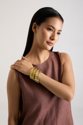 Meher Embellished Stone Bangles
