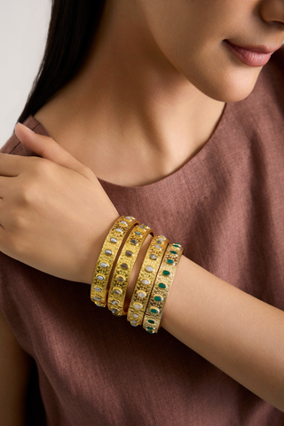 Meher Embellished Stone Bangles