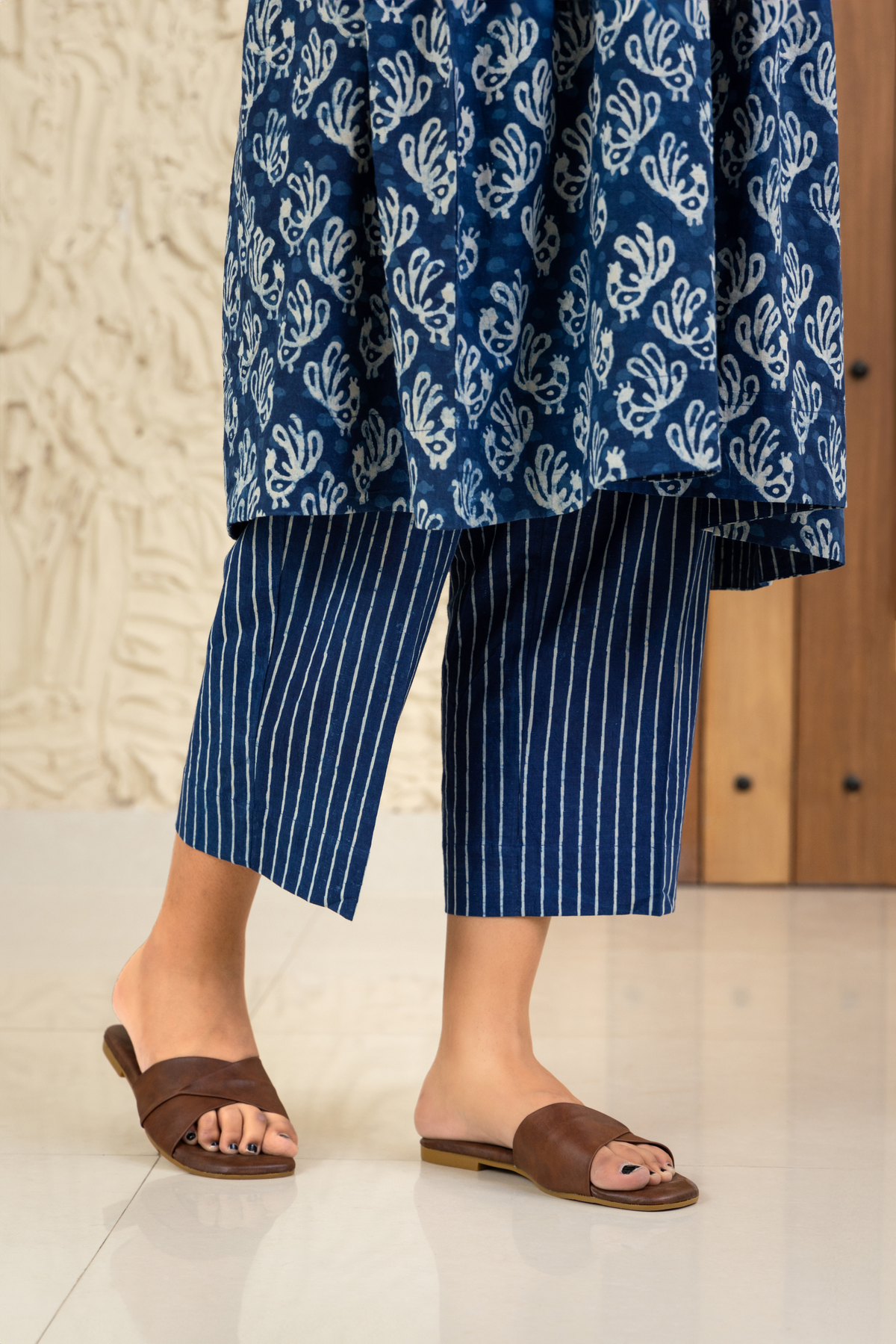Serenity Bloom Indigo Coord Set