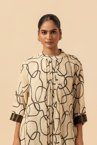 Naseebo Infinity Curve Linen Premium Co-ord Set