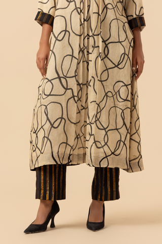 Naseebo Infinity Curve Linen Premium Co-ord Set