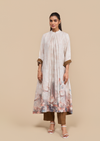 Naseebo  Autumn Bloom Linen Kurta Set