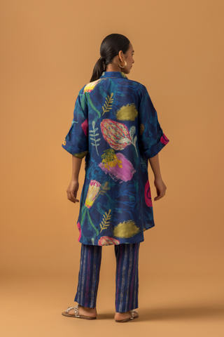 Naseebo Midnight Canvas Muslin Coord Set
