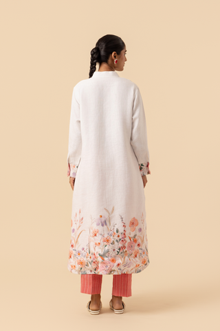Naseebo Springtime Flora Linen Premium Co-ord Set
