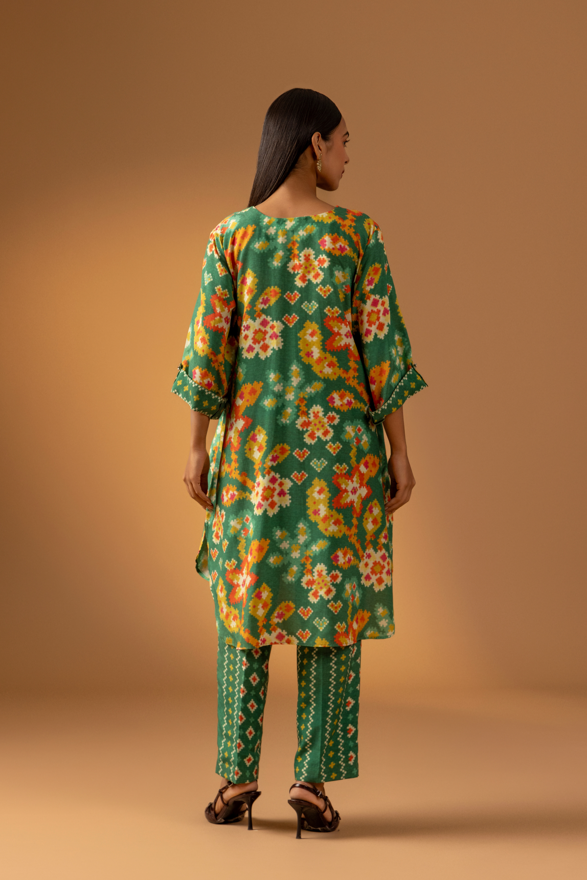 Naseebo Sage Rhythm Muslin Coord Set