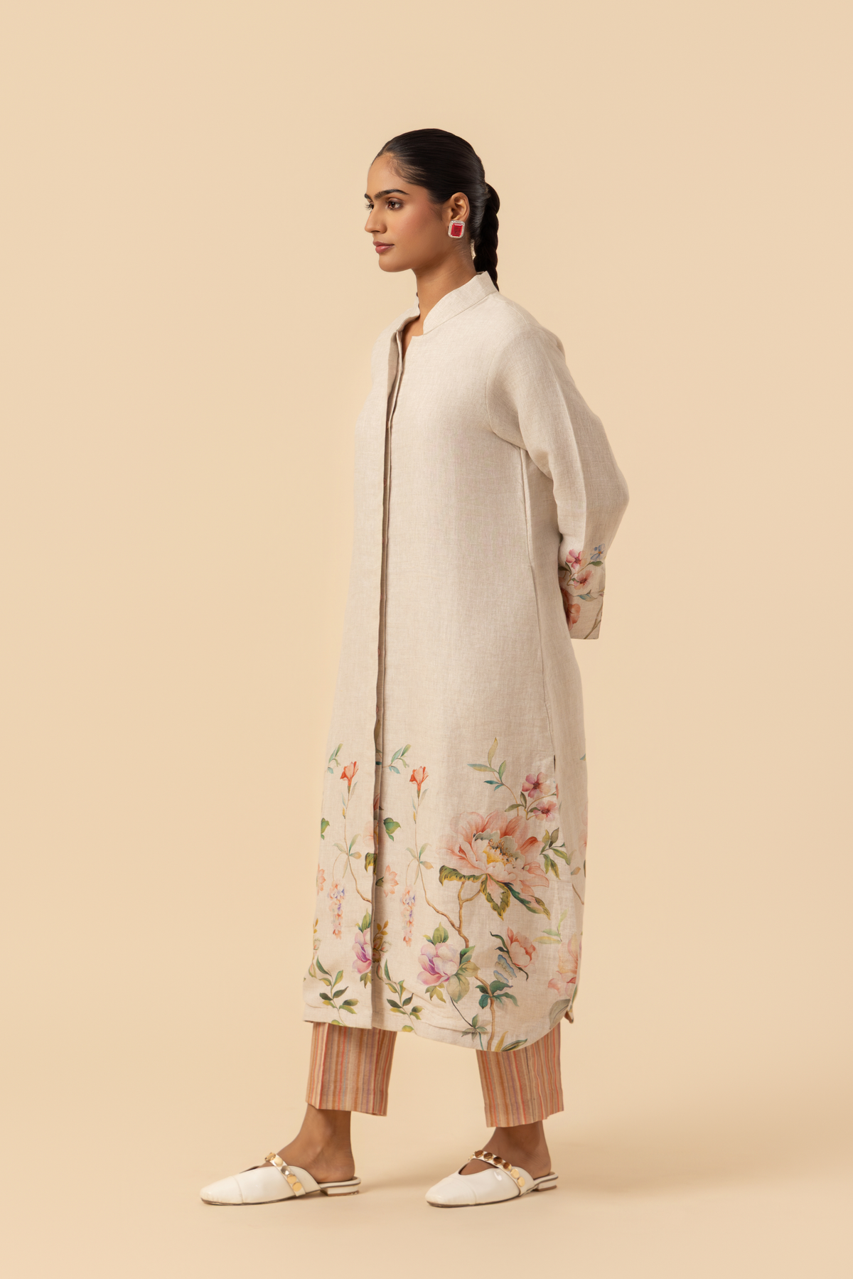 Naseebo Roseate Garden Linen Co-ord Set