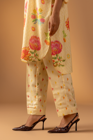 Naseebo Vanilla Blush Muslin Coord Set