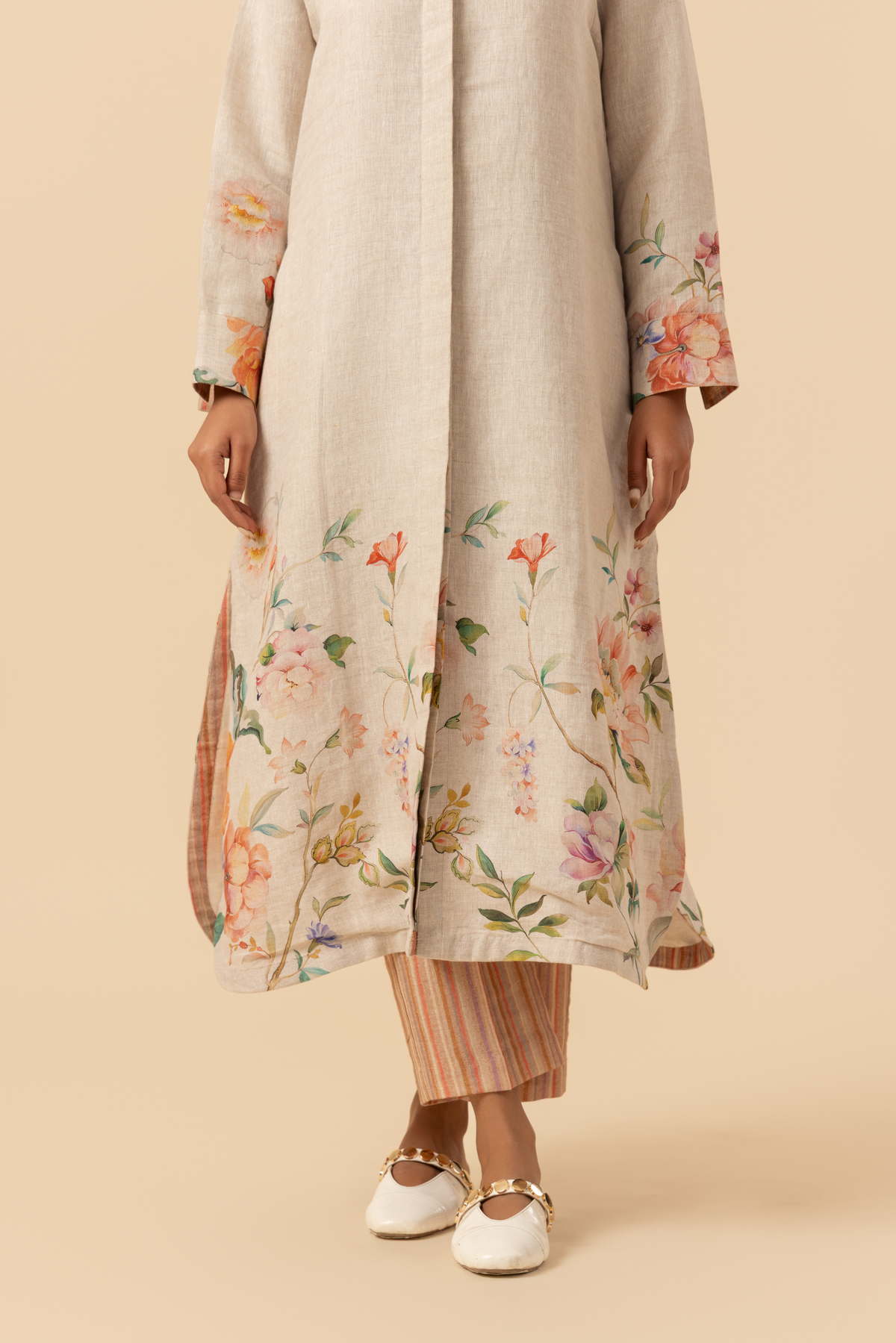 Naseebo Roseate Garden Linen Co-ord Set