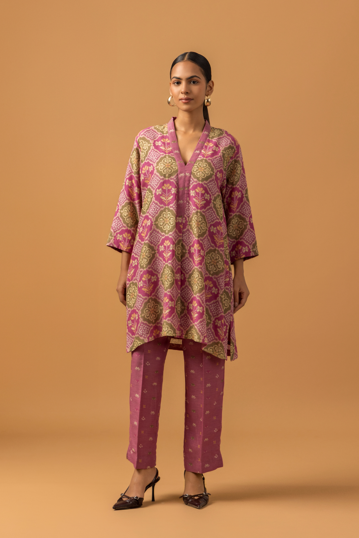 Naseebo Orchid Tapestry Linen Co-ord Set