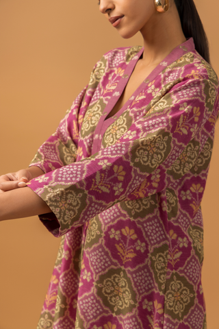 Naseebo Orchid Tapestry Linen Premium Co-ord Set