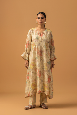 Naseebo Golden Whispers Linen Premium Co-ord Set