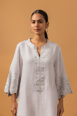 Naseebo Dawn Pink Linen Premium Co-ord Set