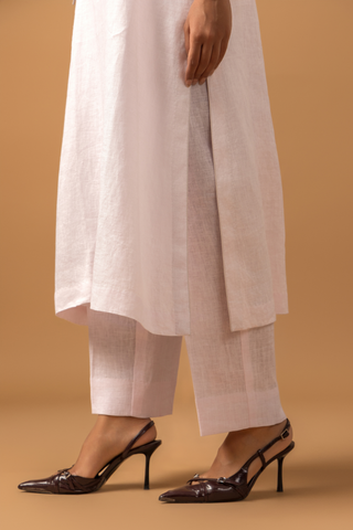 Naseebo Dawn Pink Linen Premium Co-ord Set