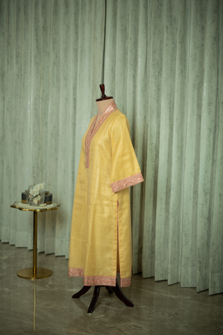 Naseebo Royal Glow Tissue Chanderi Kurta Set