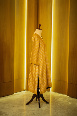 Golden Glow Tissue Chanderi Kurta Set