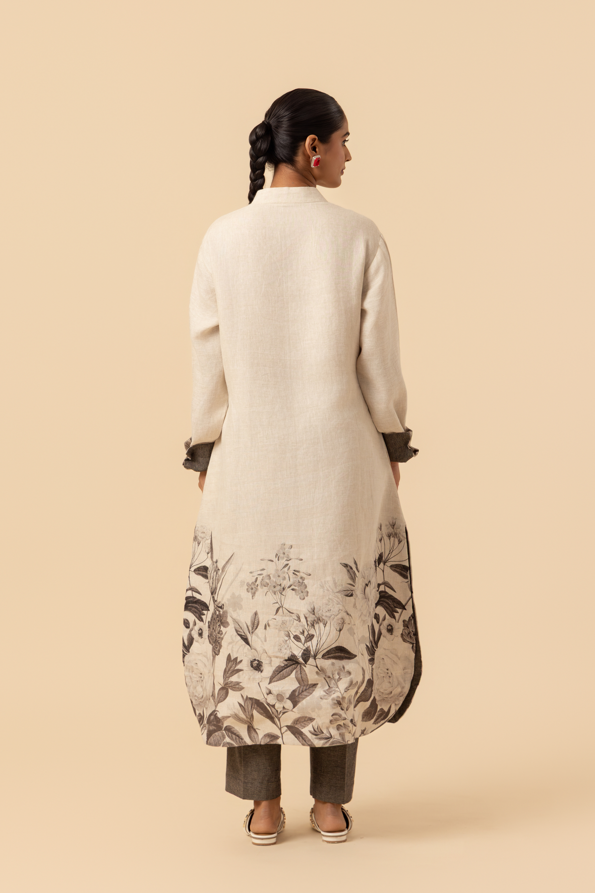 Naseebo Ink Monochrome Linen Co-ord Set