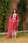 Naseebo Cherry Blossom Hand Block Printed Cotton Kurta Set