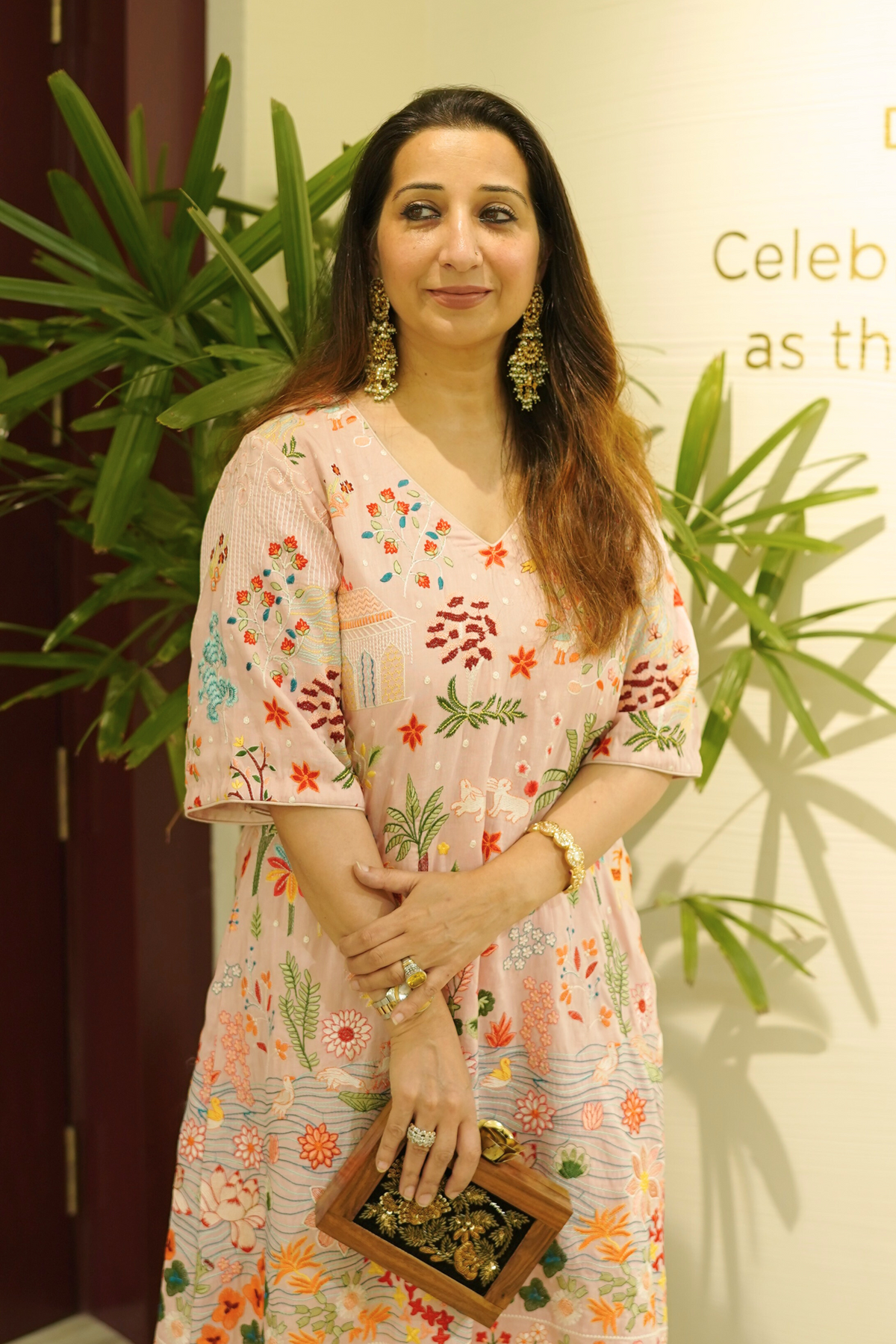 Naseebo Rose Garden Embroidered Co-ord Set